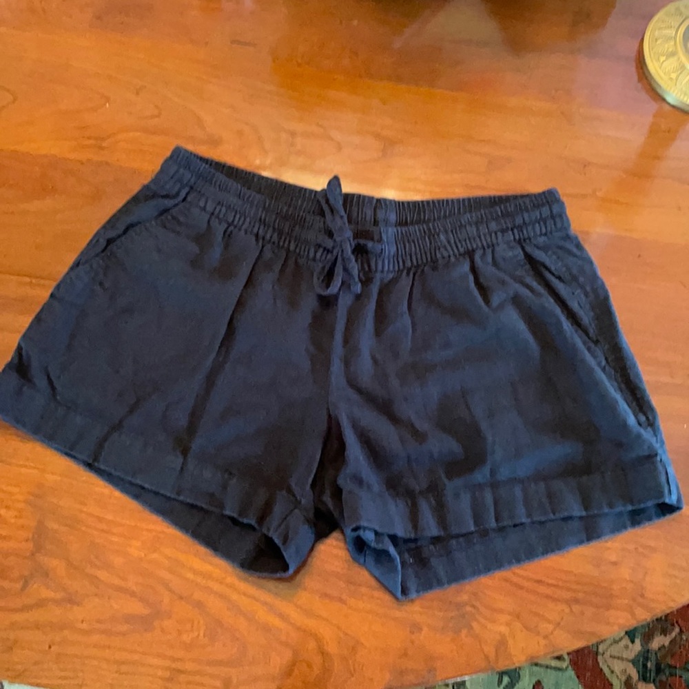 Old Navy Black Linen Shorts